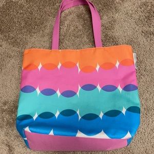 Kapitza x Clinique colorful tote bag